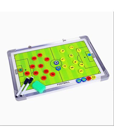 Pure Vie Soccer Coaches Tactical Board - Portable Magnetic Blackboard for Football Strategy | Coaching Clipboard Kit with Markers, Pen, and Eraser - Buy Online on GoSupps.com