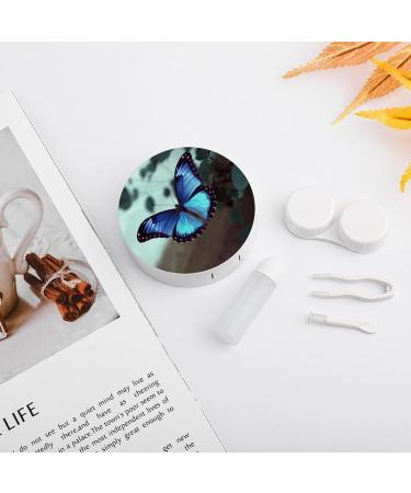 Buy Blue Butterfly Print Contact Lens Case | Durable Travel Lens Care Box for International Shipping - Buy Online on GoSupps.com