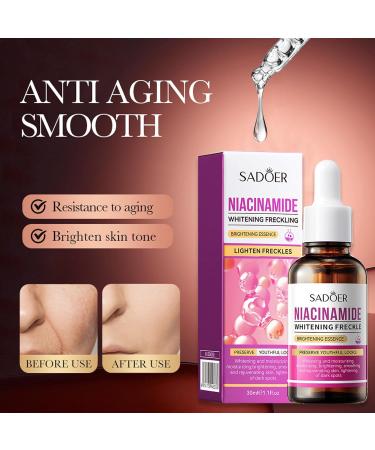 Niacinamide Serum - Brightening Pore Reducer Oil Control Reduce Dark Spots - Hydrates & Repairs Hyaluronic Acid Skin Day & Night Serum Face Moisturizer Face Care - 30ML - Buy Online on GoSupps.com