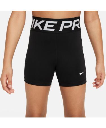 Nike Girls' 3-Inch Shorts G NP DF Black/White | Size 10-11 Years | Eco-Friendly Activewear - Buy Online on GoSupps.com