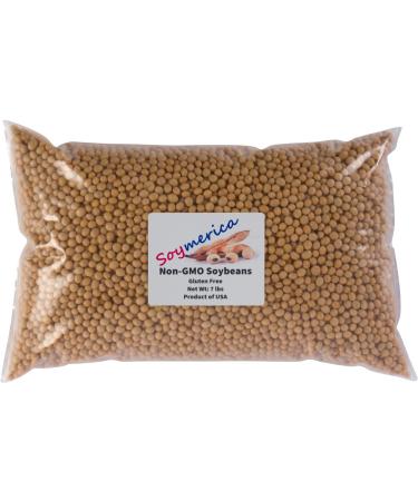 Soymerica Non-GMO Soybeans - 7 Lbs (Newest Crop). Identity Preserved (IP). Great for Soy Milk and Tofu. 100% Product of USA