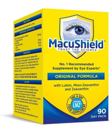 Macushield Capsules 90 Count - Pack of 1 | Old Version - Vision Support Supplement - Buy Online on GoSupps.com