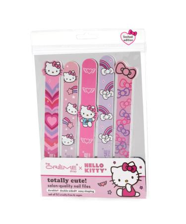 The Creme Shop x Hello Kitty Y2K Collection Totally Cute! Nail Files - Double-Sided for Shaping - Extra Fine Grit - Long-Lasting & Reusable - Set of 5