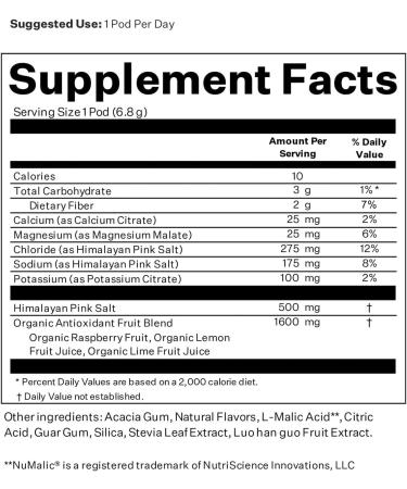 Blueshift Real Food Electrolytes | Award-Winning Hydration | Sugar-Free Electrolyte Powder Packets with Pink Himalayan Salt & Organic Fruits - Buy Online on GoSupps.com