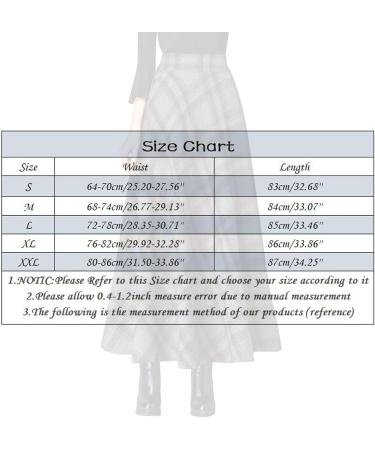 Womens Maxirock - Casual Winter Skirt Long A-Line Beach Dress with Flower Pattern Elastic Waist - Dark Gray - Buy Online on GoSupps.com