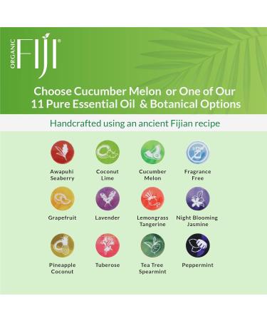 Coco Fiji Organic Coconut Oil Cucumber Melon Soap Bar for Face and Body - 7 oz (Pack of 3) - Buy Online on GoSupps.com