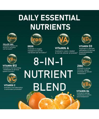 Fruitoday Iron Gummies with Vitamin C, B6, B12 and Folate - Gentle Ferrous Bisglycinate for Daily Nutrition - Orange Flavor - 60 Gummies - Buy Online on GoSupps.com