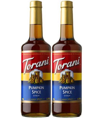 Torani Pumpkin Spice Syrup 750ml 2 Pack