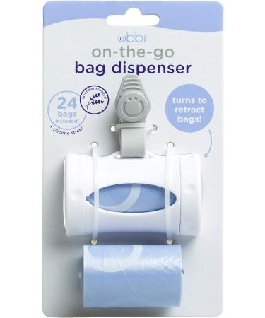 Ubbi Retractable On-the-Go Bag Dispenser for Baby Travel | Essential Diaper Bag Accessory | Lavender Scented | Perfect Baby Gift - Buy Online on GoSupps.com