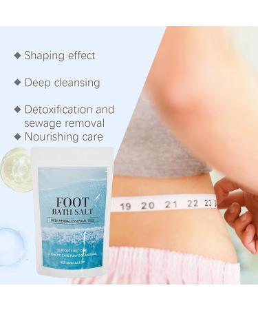 rabuu Body Contouring Essential Oil Foot Bath Salt Exfoliating Cleansing Foot Salt for Smooth Skin and a Tight Silhouette - Buy Online on GoSupps.com