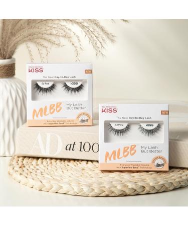 KISS My Lash But Better - 10mm False Eyelashes Contact Lens Friendly Reusable Strip Lashes Easy to Apply 1 Pair - Shop Now for International Shipping - Buy Online on GoSupps.com