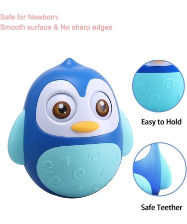 Buy Alyoen Penguin Wobbling Toy for Babies | Musical Roly Poly Tumbler for 6-12 Months | International Shipping - Buy Online on GoSupps.com