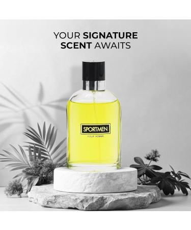 Sportmen Pour Homme Men's Cologne Perfume for Men with Citrus Spice And Woody Notes Long Lasting Natural Spray Fragrance For All Occasions Sportmen Pour Homme 3.4 Fl Oz (Pack of 2) - Buy Online on GoSupps.com