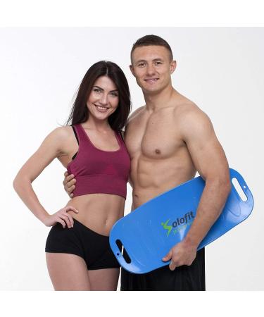 Solofit Balance Board with Resistance Bands - Fitness Board for Adults - Core Abs Legs Workout - Purple - Buy Online on GoSupps.com