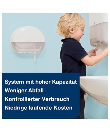 Buy Tork 110253 Mini Jumbo Soft Toilet Paper - Premium 2-Layer 1214 Sheets - 1 Roll - International Shipping - Buy Online on GoSupps.com