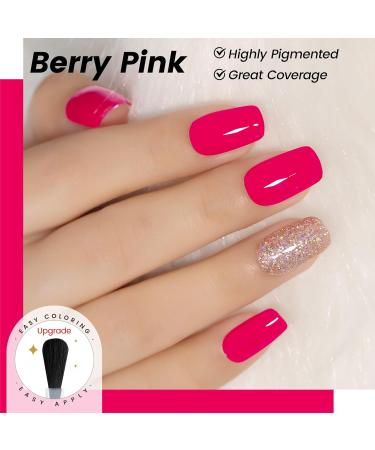 YTD Likomey Berry Pink Gel Nail Polish 15ml | Soak Off UV Nail Varnish for DIY Manicure & Pedicure | Bright Pink CS409 - Buy Online on GoSupps.com