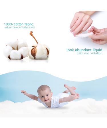 Winner Unscented Baby Saline Wet Wipes - 70 Count, Sterilized, 100% Cotton, Multi-Purpose for Sensitive Eyes and Face - Large Size 5.9 x 7.9 - Buy Online on GoSupps.com