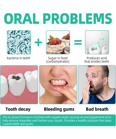 Natural Oral Pull Oil with Coconut & Peppermint - Fresh Breath & Teeth Whitening | 8 fl. Oz - Includes Tongue Scraper - Buy Online on GoSupps.com