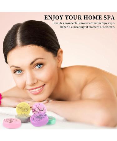 6-Pack Shower Steamers - Self Care Spa Bombs with Essential Oils for Relaxation - Lavender, Chamomile, Vanilla, Cherry, Lily, Jasmine - Perfect Gifts for Women and Men - Buy Online on GoSupps.com