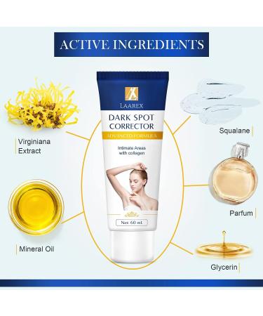 VICVINUEL Dark Spot Corrector Cream for Body - Underarm, Neck, Armpit, Knees, Elbows - Brightening Formula for Inner Thighs & Bikini Area - Buy Online on GoSupps.com