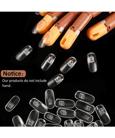 300-Piece Clear False Nail Tips Set for DIY Manicure Training | Removable Fake Nails Display for Practice and Training - Buy Online on GoSupps.com