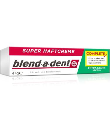 Blend-a-dent COMPLETE NEUTRAL Super Adhesive Cream - Pack of 3 (3 x 47 g) | Extra Strong Denture Adhesive for Secure Hold - Buy Online on GoSupps.com