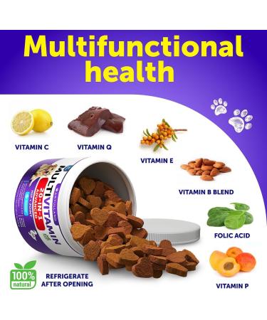 Dog Multivitamin Chewable - Dog Vitamins and Supplements with Glucosamine 20 in 1 - Senior & Puppy Multivitamin for Dogs - Pet Joint Support Health - Immunity Mobility Gut Skin - 120 Chews Multivitamin 120 Chews - Buy Online on GoSupps.com