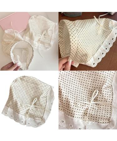 TQUXNGA Elegant Hair Scarf Headbands Triangled Head Kerchief Hairband Bowknot Bandanas Headbands Cute Hair Accessory White - Buy Online on GoSupps.com