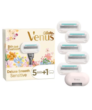 Rifle Paper Co. + Venus Deluxe Smooth Sensitive women's razor 5 replacement blades blade shell for 5 blades + blade shell for on the go - Buy Online on GoSupps.com