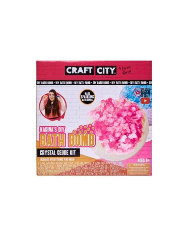Craft City Karina Garcia DIY Make Your Own Bath Bomb Kit | Crystal Geode Craft Kit | Ages 8+