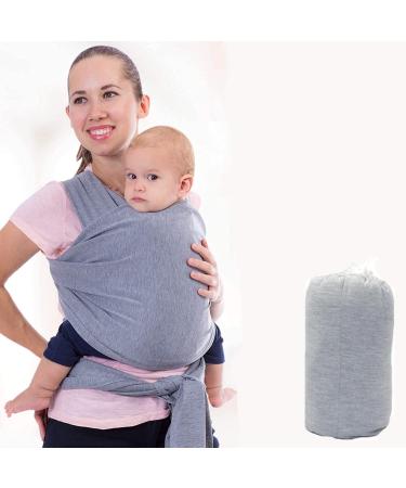 Voarge Baby Sling Wrap Adjustable Unisex - Multi-Purpose Baby Carrier Baby Sling Wrap Carrier from Newborns to Todder Child Newborn Carrier Ideal for Newborns (Light Gray)
