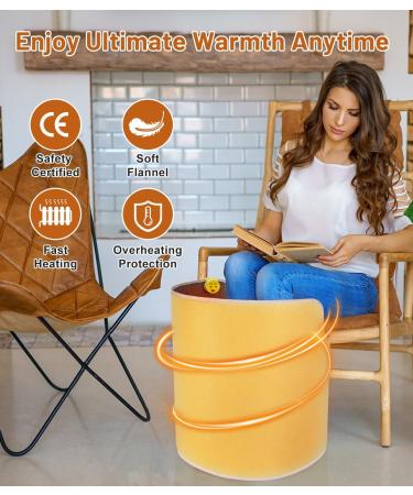 Electric Foot Warmer - Nalezuns 170W Heated Blanket with 3 Settings Waterproof & Fast Heating up to 70 C 130x50cm Lounge & Desk Comfort - Buy Online on GoSupps.com