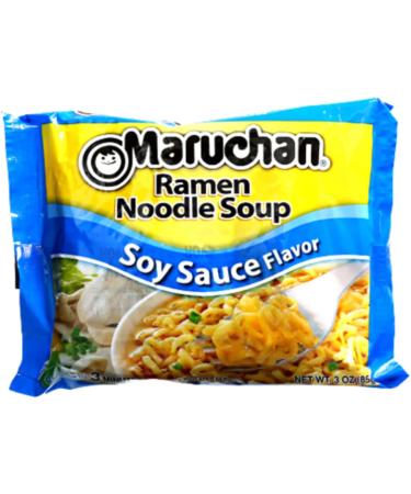Ja Cor Instant Ramen Noodle Soup Soy Sauce Flavor Noodles 3 oz Bulk Pack Bundle with 1-Set of Reusable Stainless Steel Chopsticks (24 Individual Packs) - Buy Online on GoSupps.com