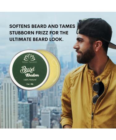 Organic Beard Balm | Strengthen & Style Beards & Mustaches | Leave-in Conditioner with Argan Oil & Shea Butter | Ultimate Shine & Softness - Buy Online on GoSupps.com