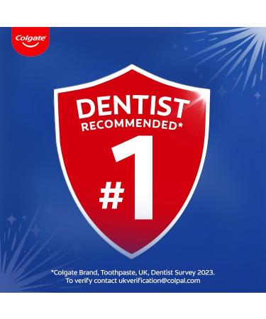  Colgate Colgate Advanced White Toothpaste 6 x 75 ml | Whiter Teeth in 10 Days | Clinically Proven Whitening | Whitening Toothpaste with Micro-Cleaning Crystals | Mint Toothpaste - Buy Online on GoSupps.com