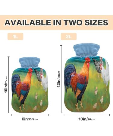 Buy 1L BPA-Free Hot Water Bottles with Cover | Small Pain Relief Bags for Bed Hands & Feet - International Shipping - Buy Online on GoSupps.com