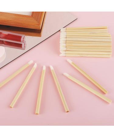 100 Pieces Bamboo Handle Lip Applicators Disposable Lip Brushes Lipstick Brush Lip Gloss Applicator Wands Mascara Wands Nail Brushes Lip Extension Makeup Applicators Tools for Women Girls - Buy Online on GoSupps.com