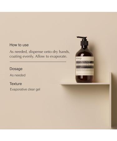 Aesop Resurrection Rinse-Free Hand Wash - Cleanse & Hydrate Alcohol-Based | 16.9 oz | International Shipping Available - Buy Online on GoSupps.com