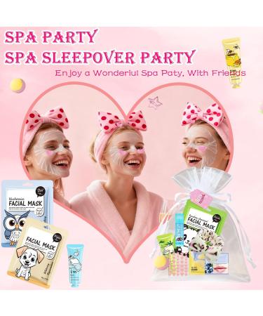 72PCS Spa Party Supplies for Women Spa Party Favors Include Face Masks Hand Cream spa Headband Foot Bath Bombs Spa Birthday and Sleepover Party Supplies for Women - Buy Online on GoSupps.com