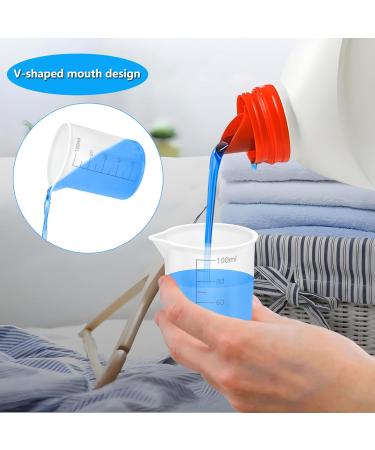 Flexible Silicone Laundry Detergent Measuring Cup - Reusable & Washable - Perfect for Liquid Detergent (2-Pack) - International Shipping Available - Buy Online on GoSupps.com