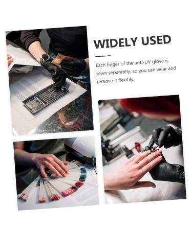 Ipetboom 2 Pairs Shield Gloves Fingerless Sunblock Gloves Nail Polish Gloves Manicure Gloves Nail Lamp Gloves Nail Art Accessory Gloves to Protect Manicure Nail Uv Gloves Gel Summer Nylon - Buy Online on GoSupps.com