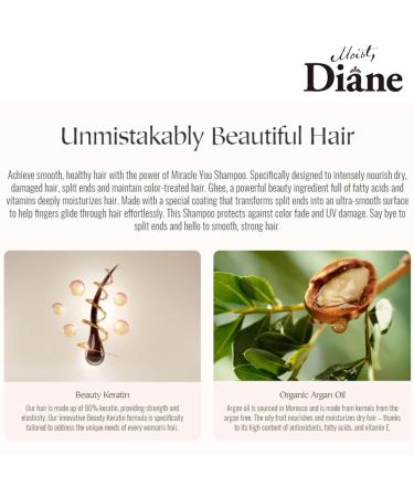 Moist Diane Miracle You Hair Conditioner - Hydrating Treatment for Damaged & Color Treated Hair 15.2 fl oz | Organic Japanese Moisturizer - Buy Online on GoSupps.com