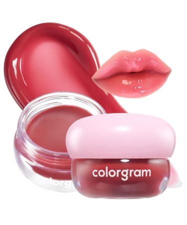 COLORGRAM TINTIN DORY LIP JAM 07 FIG JAM | Pudding Pot Lip Blush | Tinted Lip Jam Hydrating & Plumping Lip Balm with Lightweight Non-Sticky Formula | Clear Radiance & Semi-Transparent Color