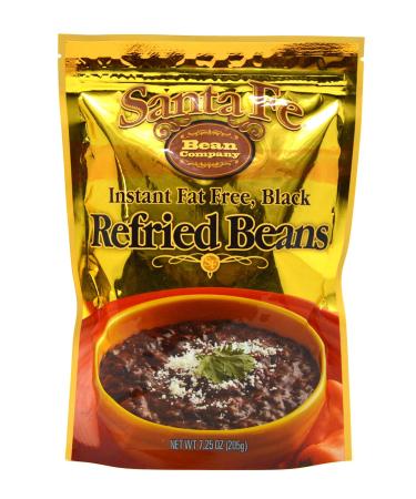 Santa Fe Bean Company Instant Fat Free Black Refried Beans 7.25-Ounce (Pack of 8) Instant Black Bean Refried Beans All Natural High in Fiber Fat Free Gluten-Free - Buy Online on GoSupps.com