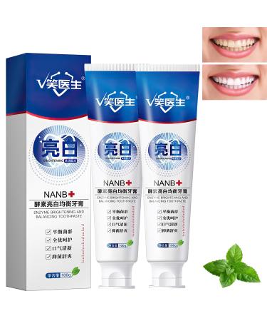 Smile Doctor SP-4 Toothpaste Whitening New SP-4 Ultra Rapid Whitening Toothpaste Removal Fresh Breath Teeth Toothpaste and Prevents Tartar (2 Pcs)