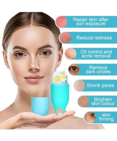Buy Ice Face Roller - 2022 Upgraded Drip-Proof & Reusable for Skincare Tighten Pores & De-Puff Eyes (Blue) - International Shipping Available - Buy Online on GoSupps.com