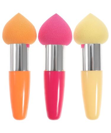 Frcolor 3PC Women Makeup Sponge Set | Lollipop & Water Drop Shaped Concealer Brushes - Random Colors - Buy Online on GoSupps.com