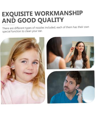 FOMIYES 90pcs Ear Cleaner Nozzles Food-Grade Replacement Tips for Ear Wax Removal Flexible Design and Hygienic Cleaning - Buy Online on GoSupps.com