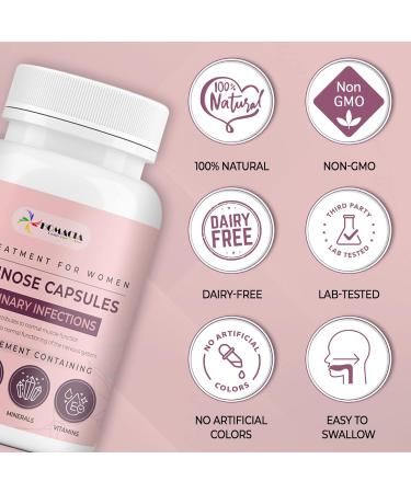 D-Mannose Capsules 2500mg - UTI & Bladder Control Treatment for Women - 60 Capsules | UK Made - Buy Online on GoSupps.com