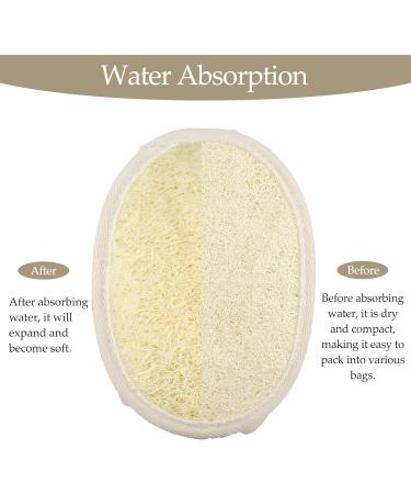 Travel Natural Body Loofah Sponge - Eco-Friendly Mini Exfoliating Scrub for Soft Sensitive Skin - Double-Sided 2 Pack - Buy Online on GoSupps.com